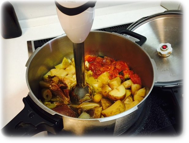 2時間煮込んだところ 2時間煮込んだところ